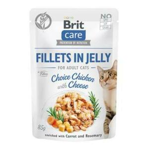 Brit Kapsička Care Cat Fillets In Jelly Choice Chicken With Cheese 85g vyobraziť