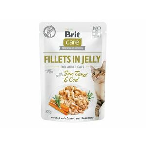 Brit Kapsička Care Cat Fillets In Jelly With Fine Trout & Cod 85g vyobraziť