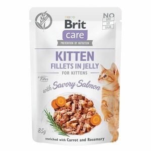 Brit Kapsička Care Cat Kitten Fillets In Jelly With Savory Salmon 85g vyobraziť