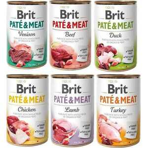 Brit Konzerva Paté & Meat Mix Pack 6×400g vyobraziť