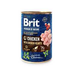 Brit Konzerva Prem By Nature Chicken With Hearts 400g vyobraziť
