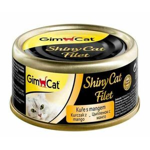 Shiny Cat Konzerva Filet Kura s Mangem 70g vyobraziť