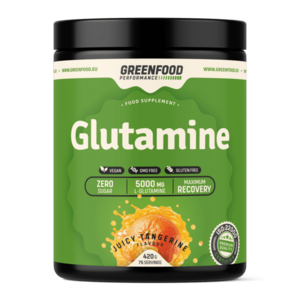 GreenFood Performance Glutamine Juicy tanger 420g vyobraziť