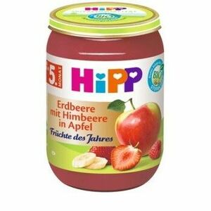HiPP Príkrm BIO jablka s jahodami, malinami 190 g vyobraziť