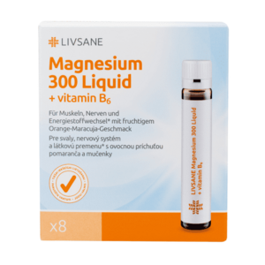 LIVSANE Tekuté magnézium 300 + vitamín B6 8 x 30 ml vyobraziť