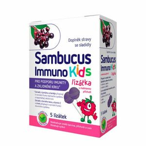 SAMBUCUS Immuno kids lízatka malinová príchuť 5 ks vyobraziť