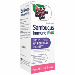 SAMBUCUS Immuno kids sirup malinová príchuť 120 ml vyobraziť
