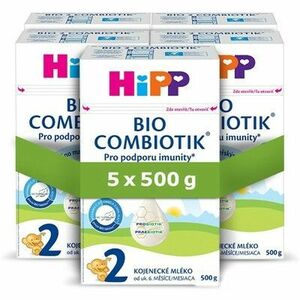 HiPP 2 BIO Combiotik následná mliečna dojčenská výživa 5 x 500 g vyobraziť