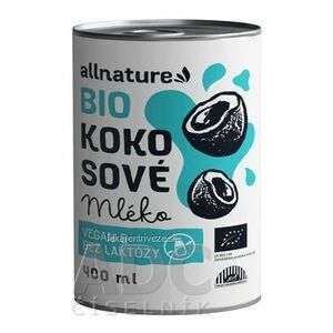 Allnature KOKOSOVÉ mlieko BIO 1x400 ml vyobraziť