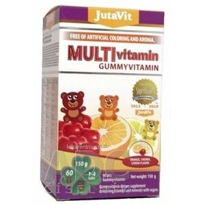 JutaVit Gumkáči MULTIvitamín - kids želatínové medvedíky, mix príchutí 1x60 ks vyobraziť