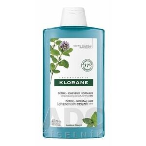 KLORANE SHAMPOOING DETOX Menthe BIO (inov.2021) detoxikačný šampón s výťažkom z bio mäty 1x400 ml vyobraziť