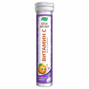 Baby Vitamin C - 15 šumivých tabliet-Evalar vyobraziť