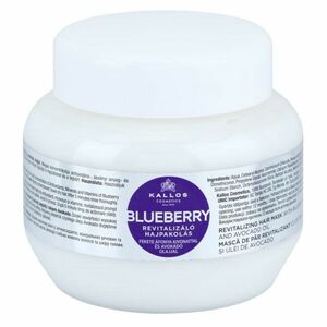 Kallos Blueberry revitalizačná maska pre suché, poškodené, chemicky ošetrené vlasy 275 ml vyobraziť