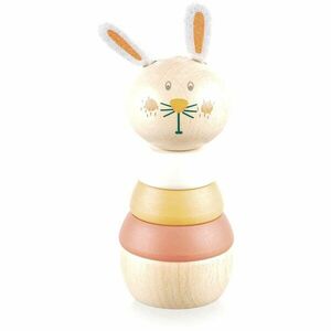 Zopa Wooden Rings Toy animal nasadzovacie zvieratko z dreva Rabbit 1 ks vyobraziť