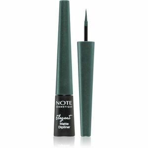 Note Cosmetique Elegant Matte Dipliner tekuté linky na oči s matným finišom odtieň 04 Ocean Green 2, 5 ml vyobraziť