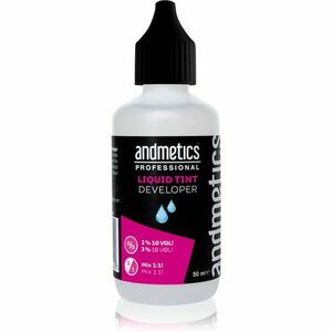 andmetics Professional Tint Developer Liquid aktivačná emulzia pre farbu na obočie a mihalnice 50 ml vyobraziť