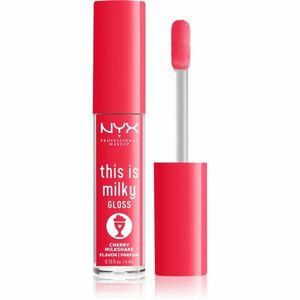 NYX Professional Makeup This is Milky Gloss Milkshakes hydratačný lesk na pery s parfumáciou odtieň 13 Cherry Milkshake 4 ml vyobraziť