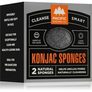 Pacific Shaving Konjac Sponges jemná exfoliačná hubka na tvár 2 ks vyobraziť