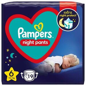 PAMPERS Night Pants Veľkosť 6, 19 ks, 15 kg+ vyobraziť