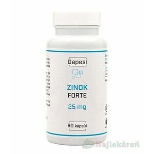 Dapesi ZINOK FORTE 25 mg, 60 cps vyobraziť