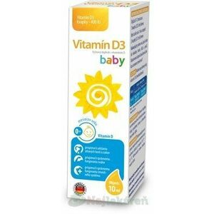 Vitamín D3 baby kvapky 400 IU - Sirowa vyobraziť