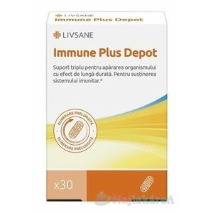 LIVSANE Immune Plus Depot vitamín C+D+zinok, s predĺženým účinkom 30 cps vyobraziť
