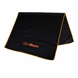 Športový rýchloschnúci uterák Black/Orange - GymBeam vyobraziť