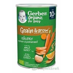 Gerber Organic CHRUMKY Pšenično-ovsené s mrkvou a pomarančom (od ukonč. 10. mesiaca) 35 g vyobraziť
