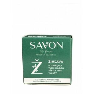 Prírodný tuhý šampón - žihľava SAVON 60 g vyobraziť