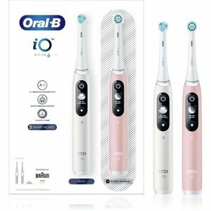 Oral B iO6 DUO elektrická zubná kefka White & Pink Sand 2 ks vyobraziť