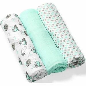 BabyOno Take Care Natural Diapers látkové plienky 70 x 70 cm Mint 3 ks vyobraziť
