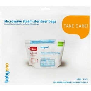 BabyOno Take Care Microwave Steam Sterilizer Bags sterilizačné vrecúška do mikrovlnnej rúry 5 ks vyobraziť
