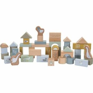 Little Dutch Building Blocks kocky z dreva 2 y+ Blue 50 ks vyobraziť