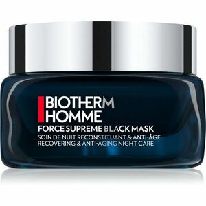 Biotherm Homme Force Supreme nočná maska pre obnovu pleti čierna pre mužov 50 ml vyobraziť