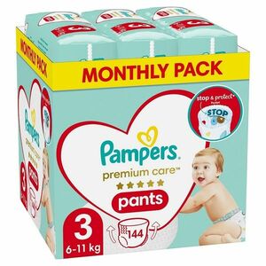 Pampers Premium Pants MSB S3 6-11kg 144ks vyobraziť