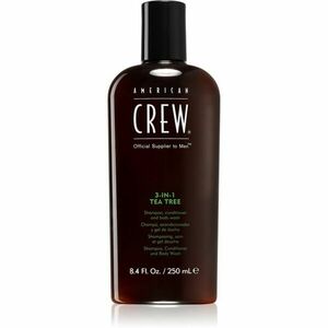 American Crew Hair & Body 3-IN-1 Tea Tree šampón, kondicionér a sprchový gél 3 v 1 pre mužov 250 ml vyobraziť