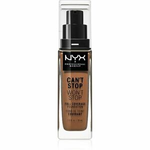 NYX Professional Makeup Can't Stop Won't Stop Full Coverage Foundation vysoko krycí make-up odtieň Warm Caramel 30 ml vyobraziť