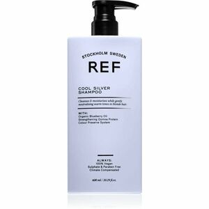 REF Cool Silver Shampoo strieborný šampón neutralizujúci žlté tóny 600 ml vyobraziť