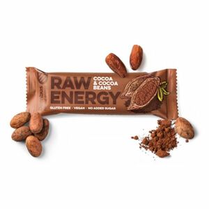 BOMBUS Raw energetická tyčinka kakao a kakaové bôby 50 g vyobraziť