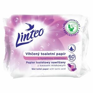 LINTEO Vlhčený toaletný papier s kyselinou mliečnou 60 ks vyobraziť