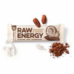 BOMBUS Raw energetická tyčinka kakao a kokos 50 g vyobraziť