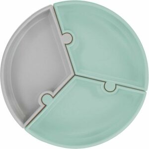 Minikoioi Puzzle River Green/ Grey delený tanier s prísavkou 1 ks vyobraziť