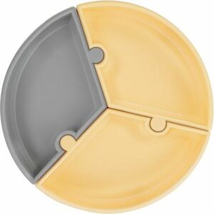 Minikoioi Puzzle Grey/ Yellow delený tanier s prísavkou 1 ks vyobraziť
