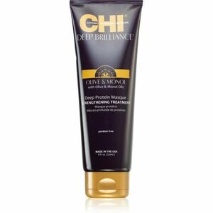 CHI Brilliance Strengthening Treatment posilňujúca maska pre oslabené, poškodené vlasy a rozštiepené končeky s olivovým olejom 237 ml vyobraziť