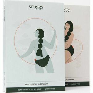 Snuggs Period Underwear Classic: Heavy Flow Black látkové menštruačné nohavičky na silnú menštruáciu veľkosť S 1 ks vyobraziť