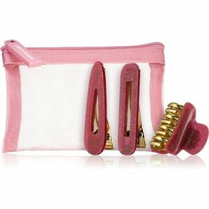 BrushArt Berry Hair clip set sponke za lase v majhni torbici Pink vyobraziť