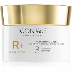 ICONIQUE Professional R+ Keratin repair Nourishing mask obnovujúca maska pre suché a poškodené vlasy 200 ml vyobraziť