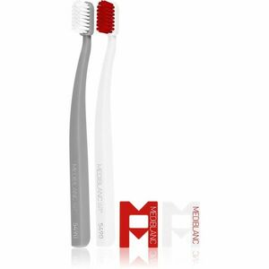 MEDIBLANC 5490 Ultra Soft zubné kefky ultra soft White, Grey 2 ks vyobraziť