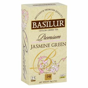 BASILUR Premium Jasmine Green zelený čaj 25 vrecúšok vyobraziť