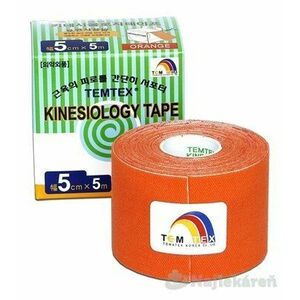 TEMTEX KINESOLOGY TAPE tejpovacia páska, 5cmx5m, oranžová 1ks vyobraziť